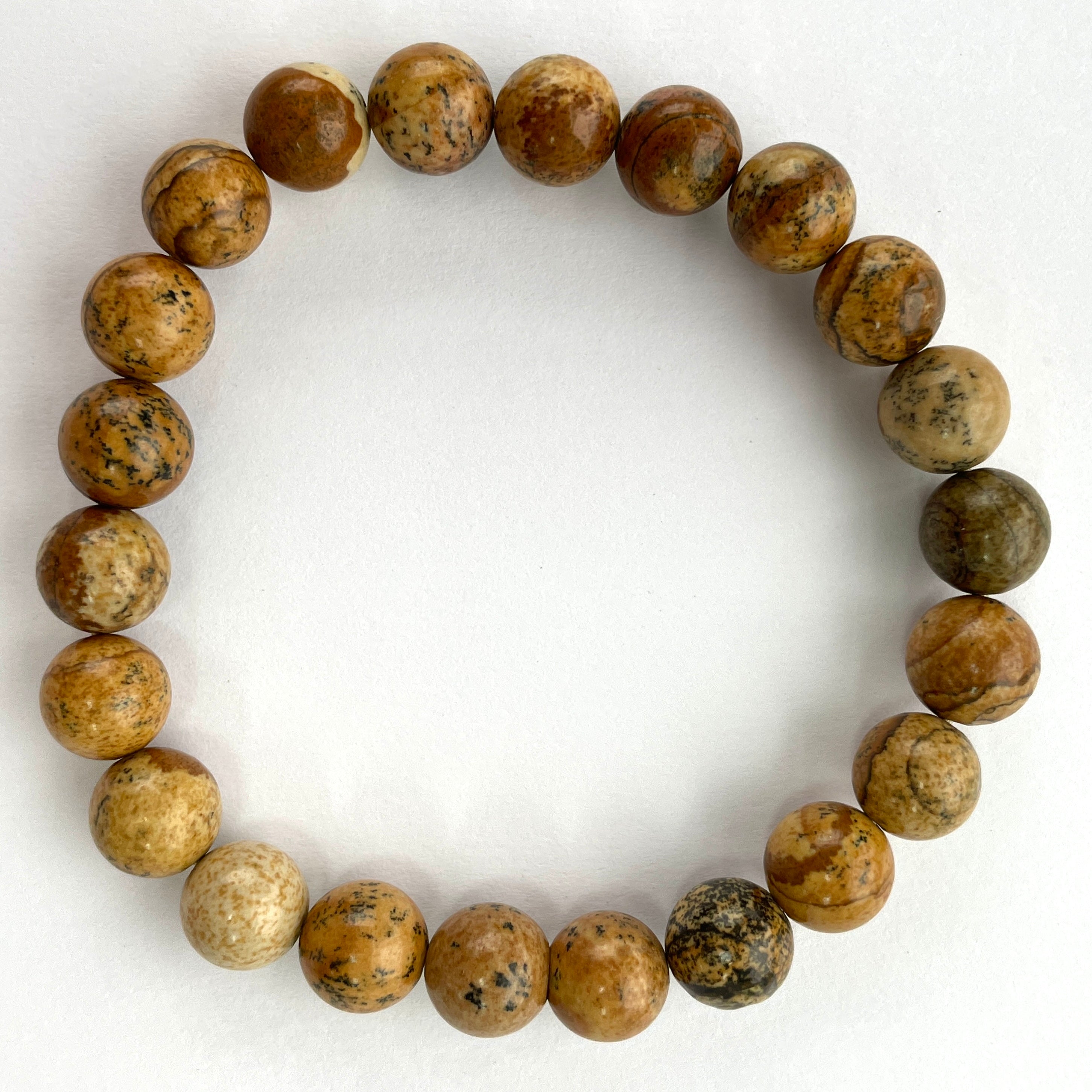 Picture Jasper Beads Bracelet Picture Jasper Beads Bracelet